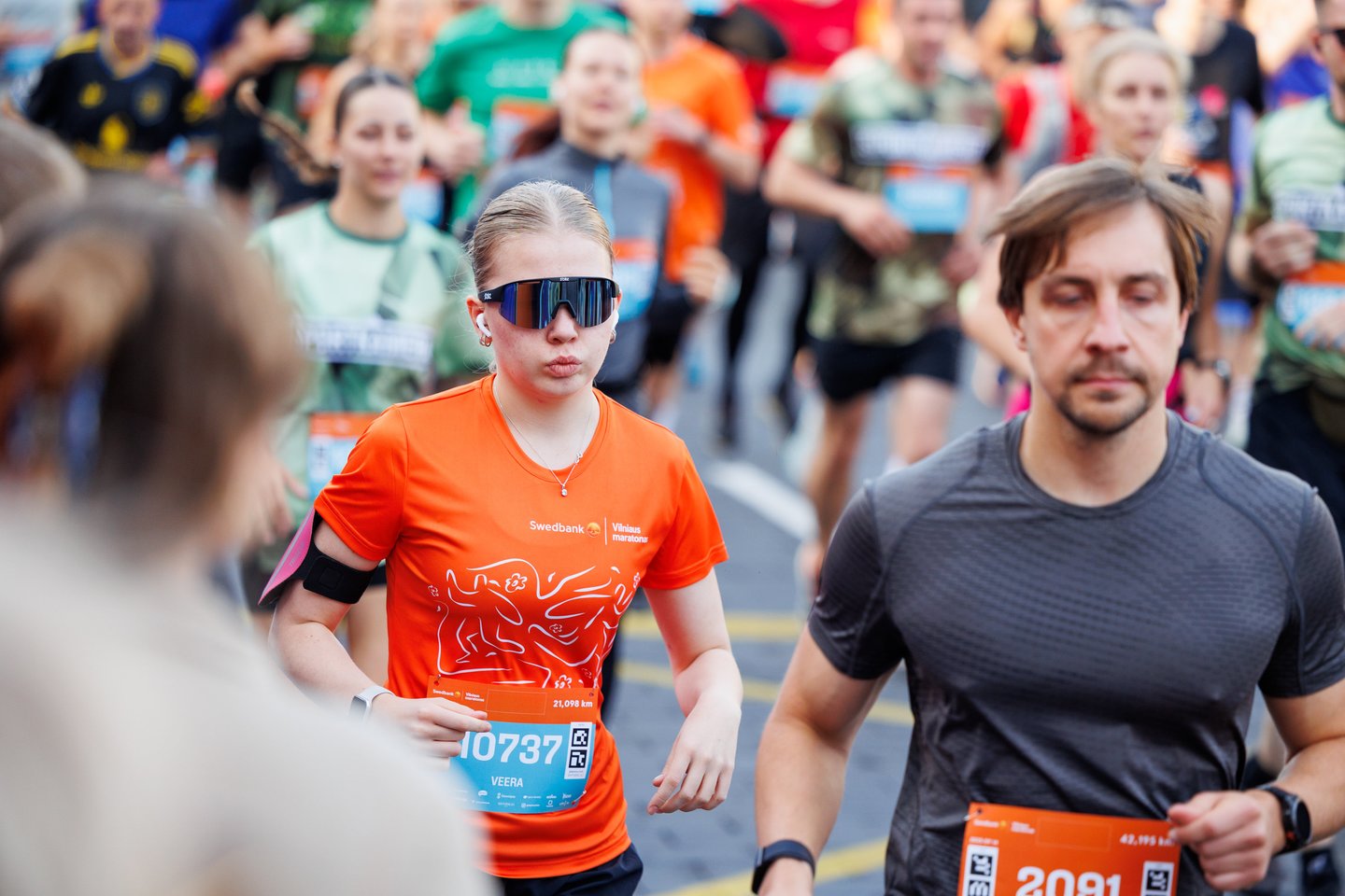 „Swedbank Vilniaus maratono“ akimirkos.<br> T.Bauro nuotr.