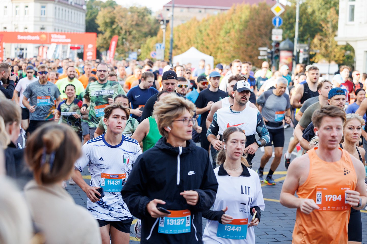 „Swedbank Vilniaus maratono“ akimirkos.<br> T.Bauro nuotr.