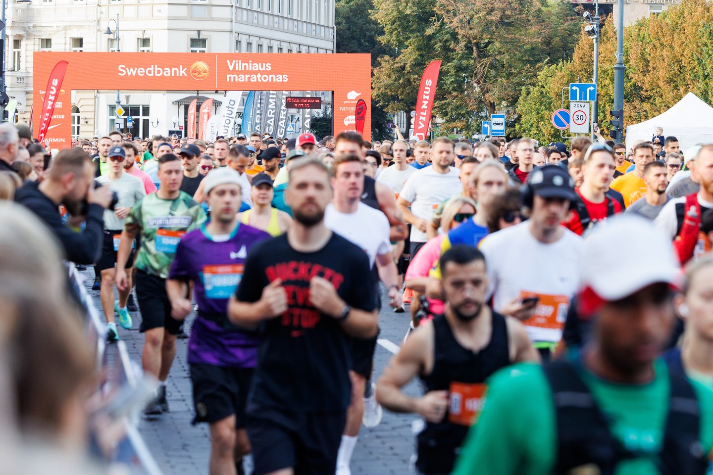 „Swedbank Vilniaus maratono“ akimirkos.<br> T.Bauro nuotr.