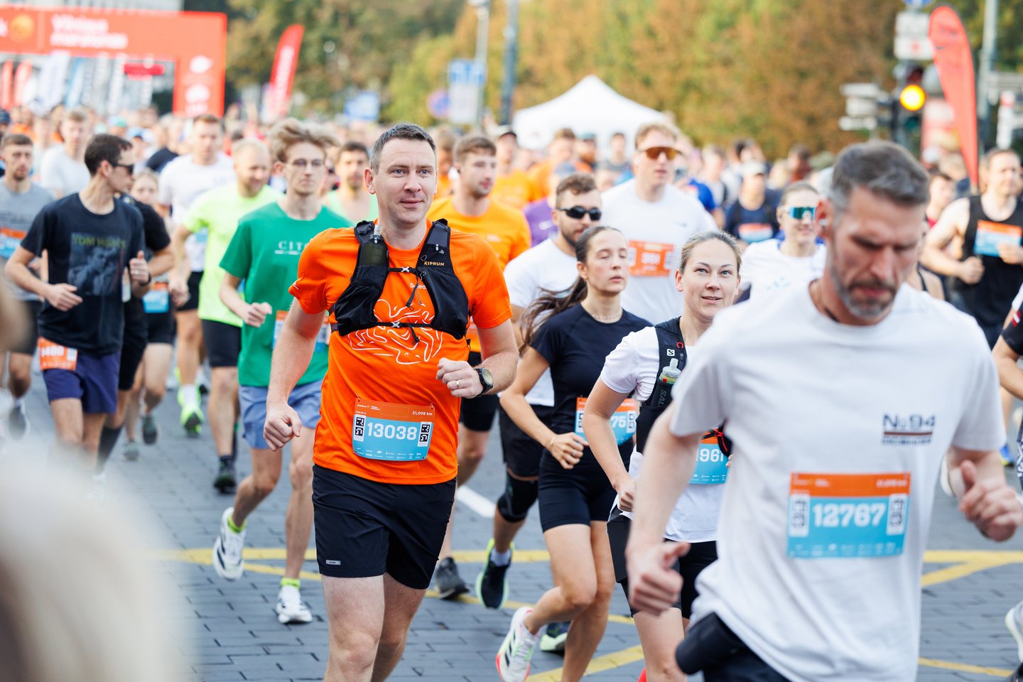 „Swedbank Vilniaus maratono“ akimirkos.<br> T.Bauro nuotr.