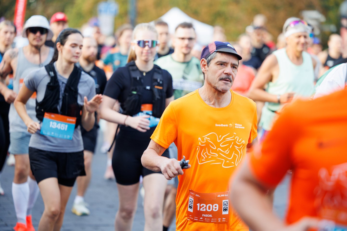 „Swedbank Vilniaus maratono“ akimirkos.<br> T.Bauro nuotr.