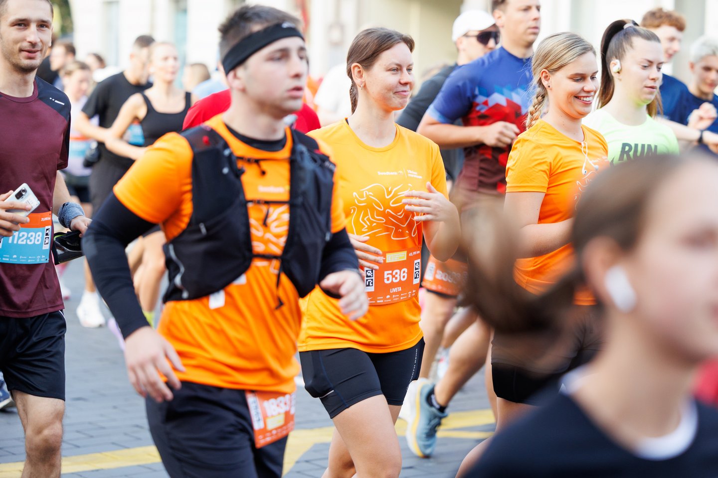 „Swedbank Vilniaus maratono“ akimirkos.<br> T.Bauro nuotr.