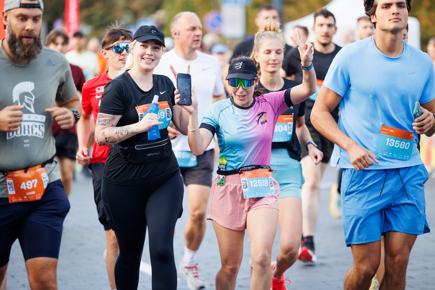 „Swedbank Vilniaus maratono“ akimirkos.<br> T.Bauro nuotr.