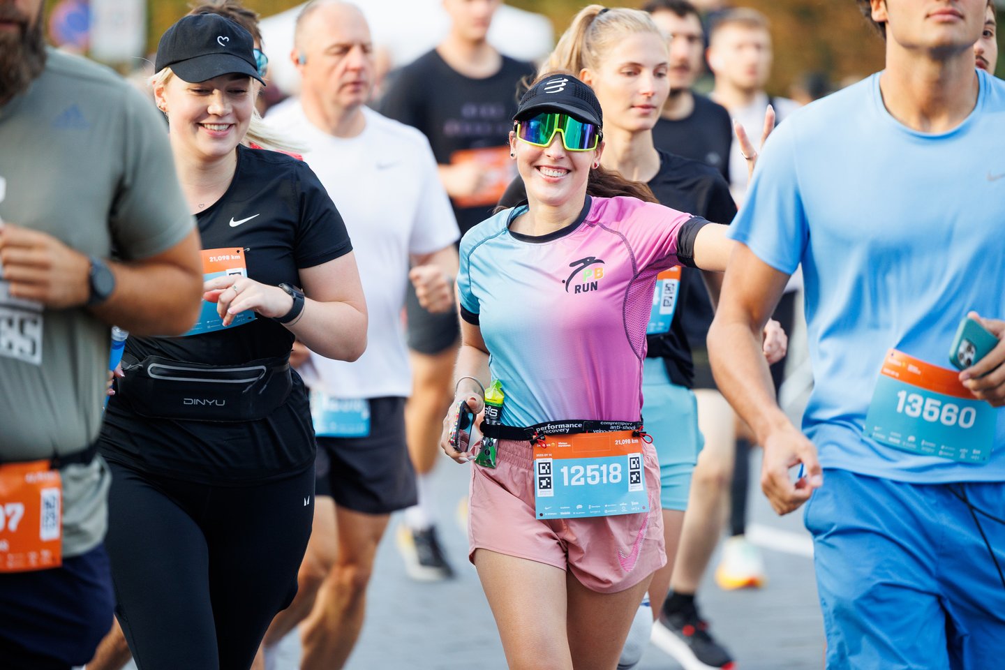 „Swedbank Vilniaus maratono“ akimirkos.<br> T.Bauro nuotr.