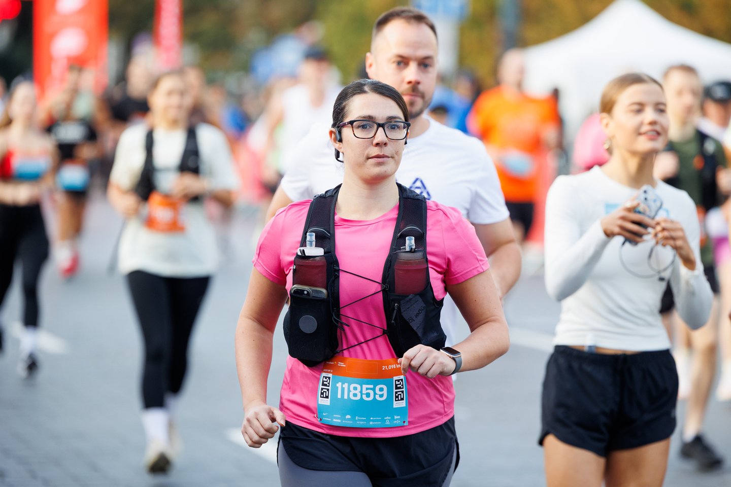 „Swedbank Vilniaus maratono“ akimirkos.<br> T.Bauro nuotr.
