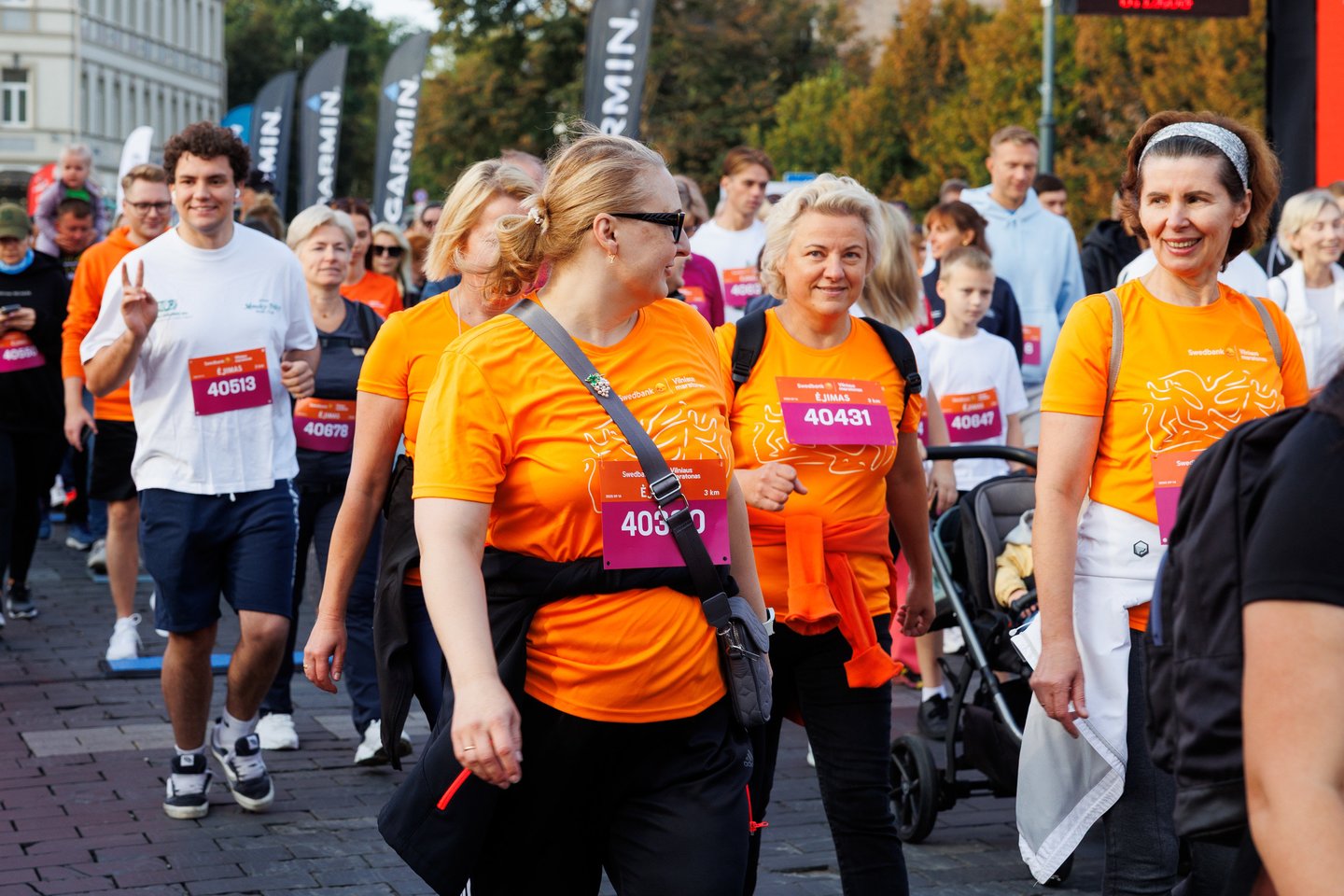 „Swedbank Vilniaus maratono“ akimirkos. Naujiena renginyje – „Swedbank“ inicijuotas 3 km ėjimas<br> T.Bauro nuotr.