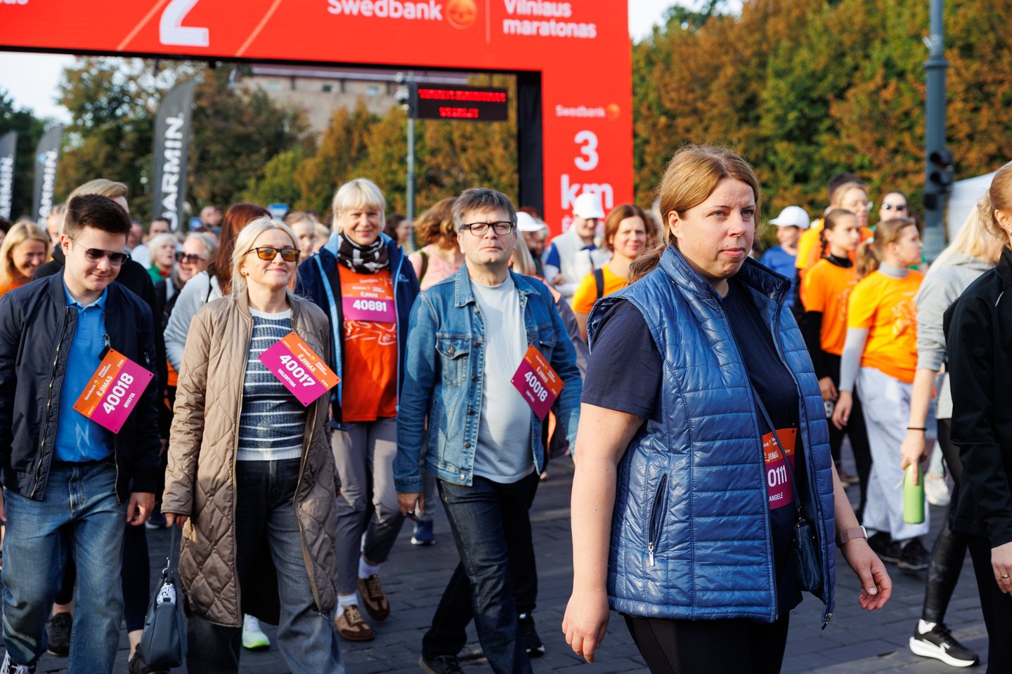 „Swedbank Vilniaus maratono“ akimirkos. Naujiena renginyje – „Swedbank“ inicijuotas 3 km ėjimas<br> T.Bauro nuotr.