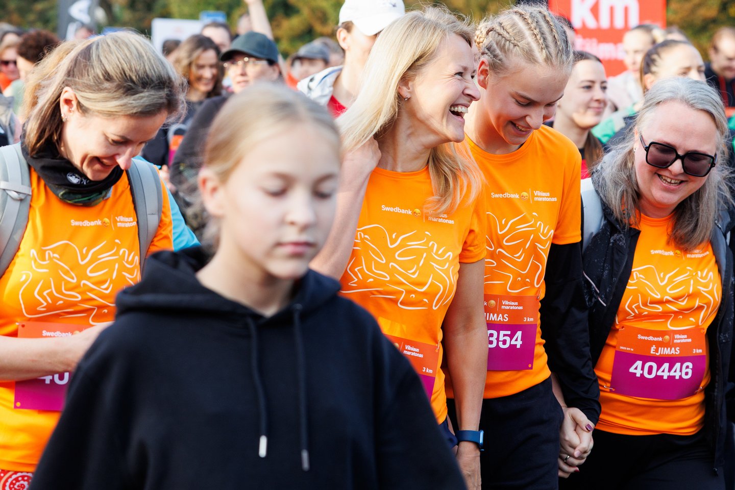„Swedbank Vilniaus maratono“ akimirkos. Naujiena renginyje – „Swedbank“ inicijuotas 3 km ėjimas<br> T.Bauro nuotr.