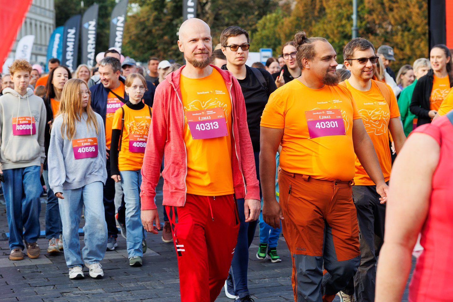„Swedbank Vilniaus maratono“ akimirkos. Naujiena renginyje – „Swedbank“ inicijuotas 3 km ėjimas<br> T.Bauro nuotr.