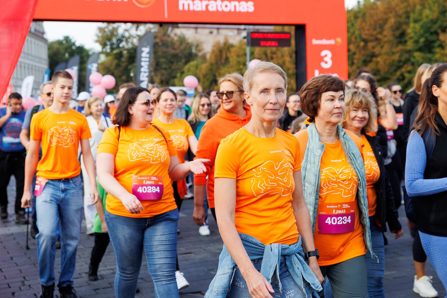 „Swedbank Vilniaus maratono“ akimirkos. Naujiena renginyje – „Swedbank“ inicijuotas 3 km ėjimas<br> T.Bauro nuotr.
