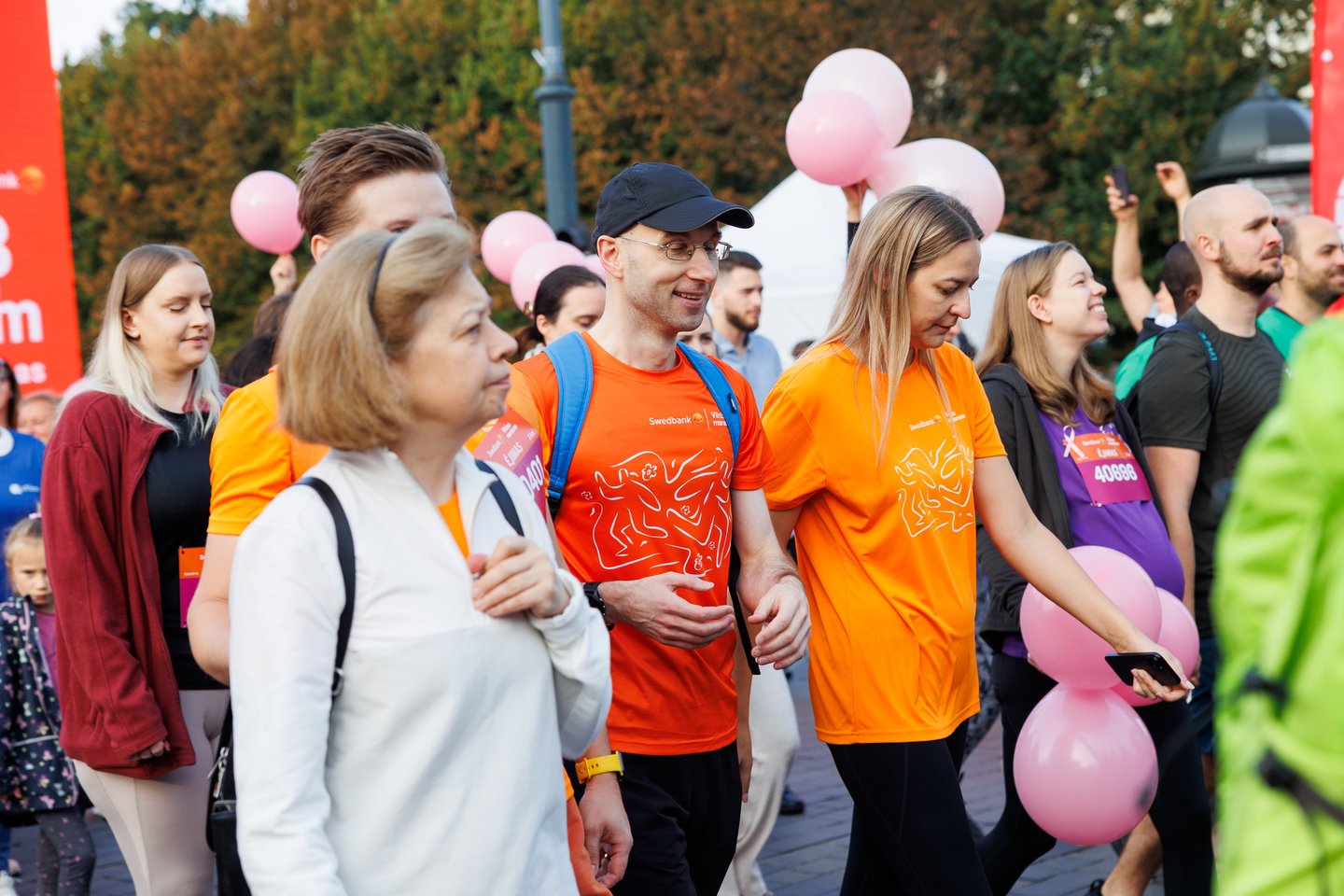 „Swedbank Vilniaus maratono“ akimirkos. Naujiena renginyje – „Swedbank“ inicijuotas 3 km ėjimas<br> T.Bauro nuotr.