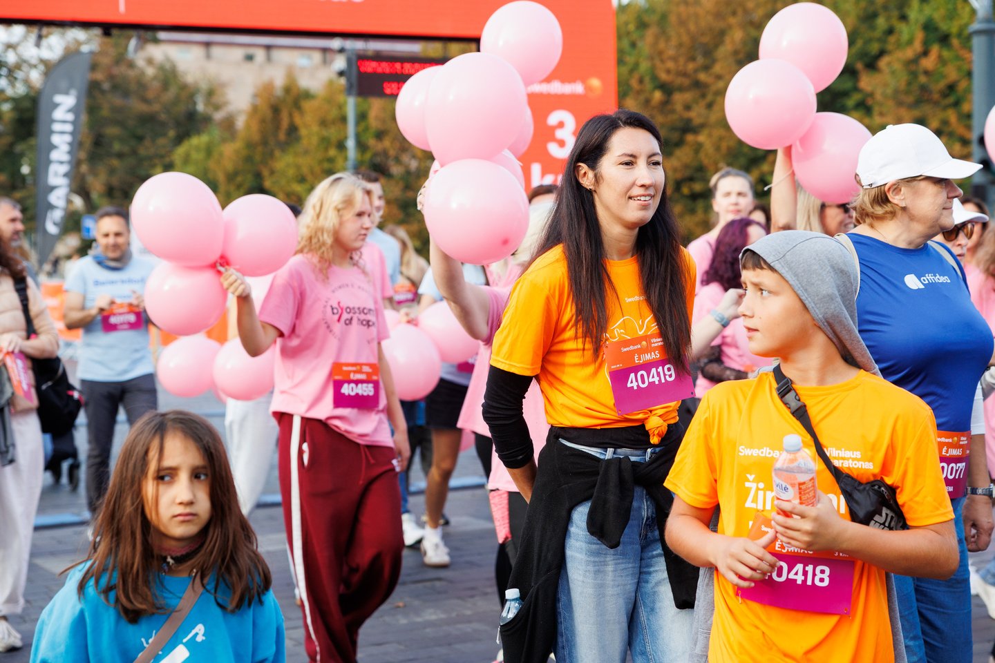 „Swedbank Vilniaus maratono“ akimirkos. Naujiena renginyje – „Swedbank“ inicijuotas 3 km ėjimas<br> T.Bauro nuotr.