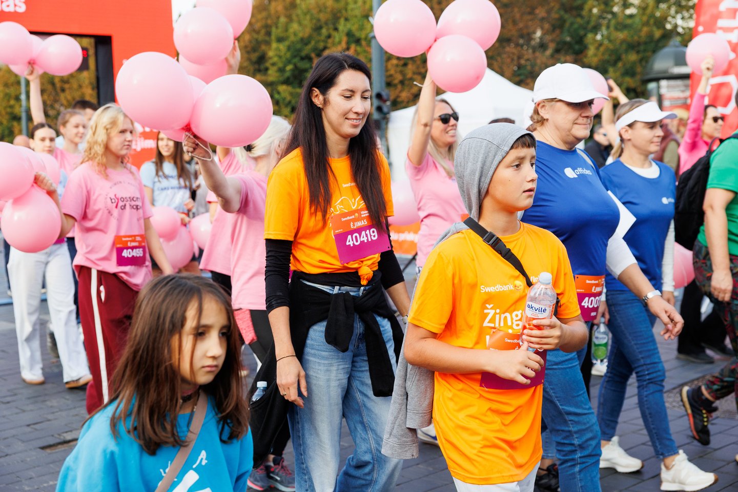 „Swedbank Vilniaus maratono“ akimirkos. Naujiena renginyje – „Swedbank“ inicijuotas 3 km ėjimas<br> T.Bauro nuotr.