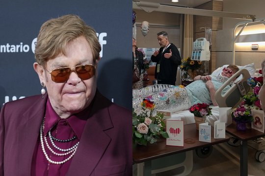 Eltonas Johnas sukėlė nerimą internautams: paviešino nuotrauką iš ligoninės