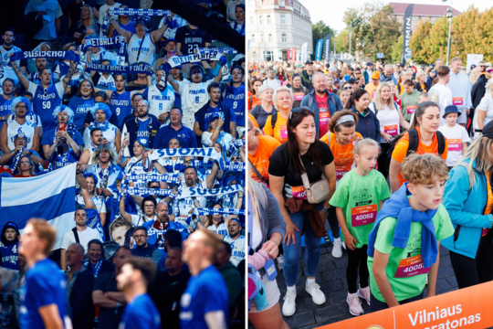 Išskirtinis suomių fano sekmadienis: po Vilniaus maratono – tiesiai į krepšinio kovą Rygoje