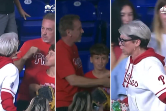 Beisbolo mačo metu – didžiulis skandalas: įsiutusi moteris iš vaiko atėmė kamuoliuką