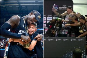 Po iškovoto aukso – dviguba šventė: išmaudę D. Schroederį vokiečiai jį pasveikino su gimimo diena