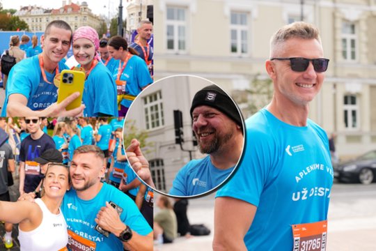 Vilniaus maratone – būrys žvaigždžių: bėgo dėl kilnaus tikslo