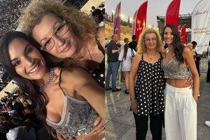 Š. Jasikevičiaus žmona A. Douka pasirodė su retai matoma mama: skyrė jai ypatingą staigmeną