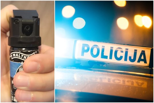 Švenčionių rajone sulaikoma moteris policininkui į veidą papurškė dujų
