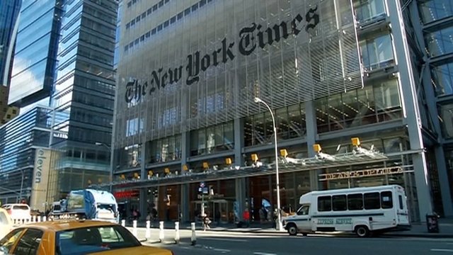 D. Trumpas planuoja smogti „The New York Times“: rengia 15 mlrd. dolerių ieškinį dėl šmeižto 