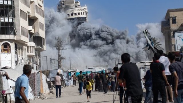 Viešėdamas Izraelyje M. Rubio abejoja galimybe diplomatiškai užbaigti karą: mato vieną kelią