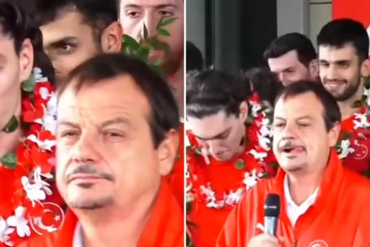 Turkijos rinktinės sutikime – Ergino Atamano ašaros