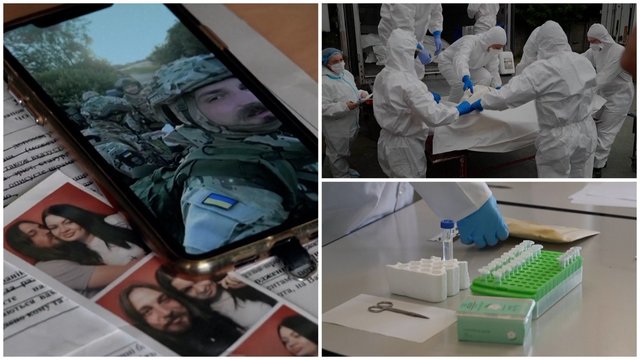 Iššūkiai identifikuojant Ukrainos karius: Rusija vieno žmogaus palaikus grąžina keliuose maišuose