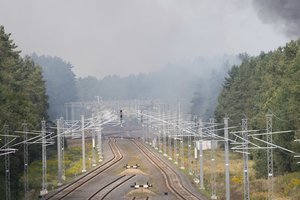 Tranzitinių traukinių maršrutai po gaisro grįžo prie įprasto grafiko: incidentų nefiksuota