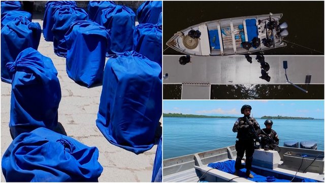 Stambus Salvadoro karinių jūrų pajėgų laimikis: konfiskavo 1,4 tonos narkotikų