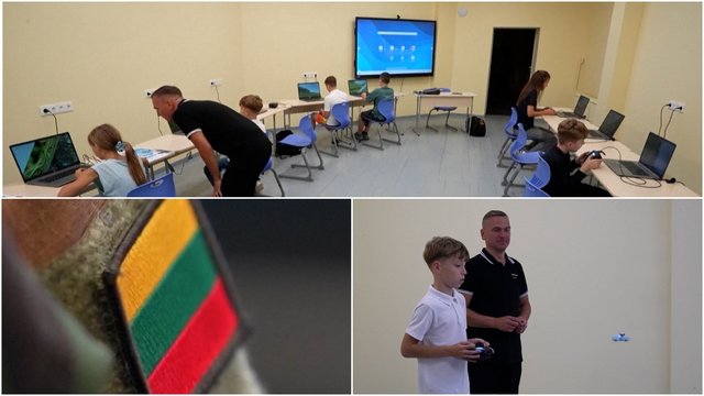 Lietuvoje atidaryta pirmoji dronų mokykla: karinių gebėjimų galės mokytis ne tik suaugusieji 