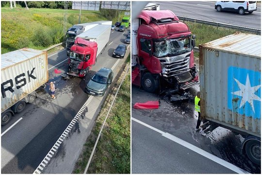 Avarija prie statomo viaduko Kaune paralyžiavo eismą