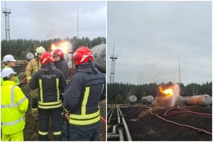 Prabilo gaisrą Baltojoje Vokėje gesinę ugniagesiai: buvo baisu, visi dirbo smarkiai rizikuodami gyvybėmis