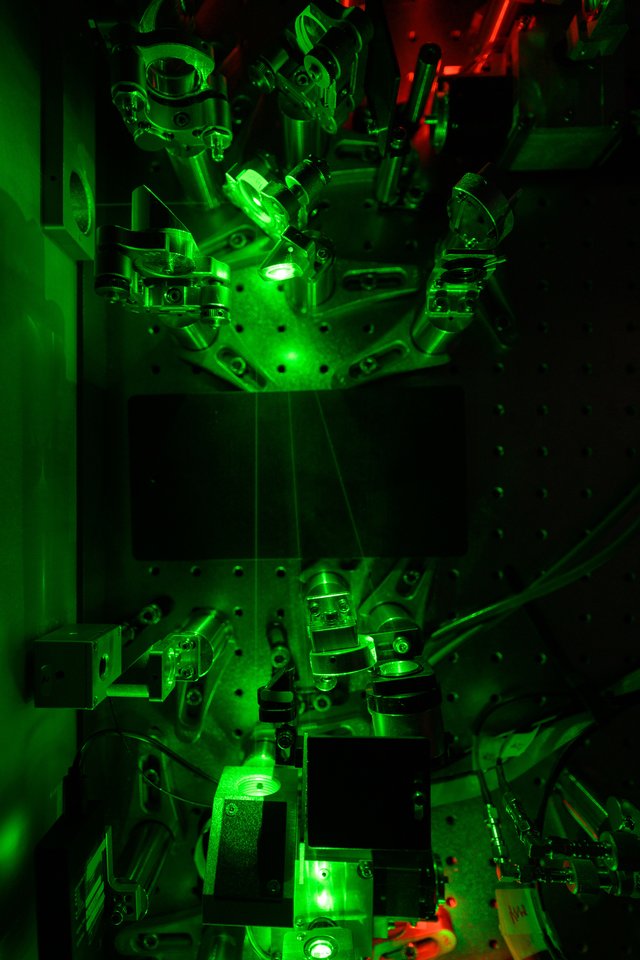 „Light Conversion“: optinio parametrinio stiprintuvo vidus.<br>„Light Conversion“ nuotr.