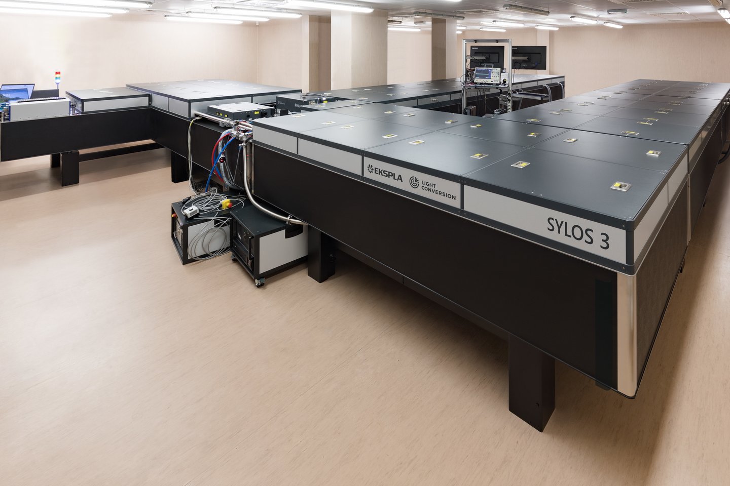 Įmonių „Ekspla“ ir „Lihgt Conversion“ sukurta „SYLOS3“ sistema.<br>„Light Conversion“ nuotr.