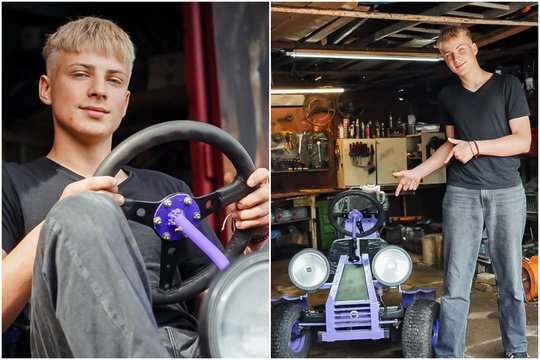 Nuo limonado mašinos iki 3 metrų pianino: 16-metis panevėžietis savo rankomis kuria neįtikėčiausius dalykus