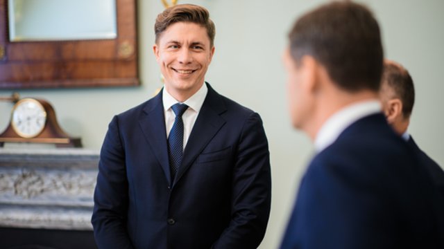 Po susitikimo su G. Nausėda M. Sinkevičius nebuvo kalbus: greitų sprendimų nereiktų tikėtis