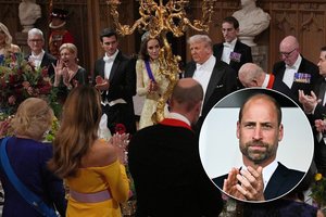 Paaiškėjo, kodėl per valstybinį banketą šalia Catherine Middleton nesėdėjo princas Williamas
