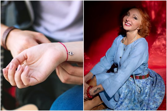 Ant premjerės riešo – raudonas siūlas: vyriausia Lietuvos ragana paaiškino, ar jis išties apsaugo