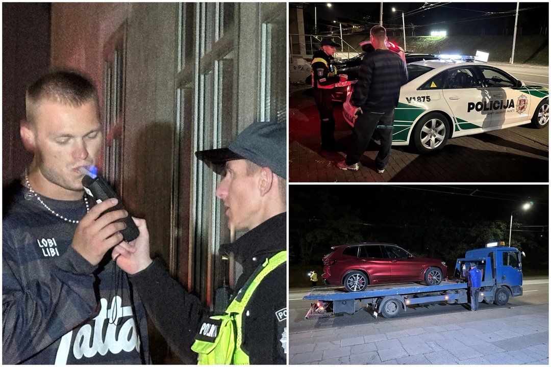 Reidas Vilniuje: girtas prie BMW vairo įkliuvo žinomas komikas Markas Žukauskas