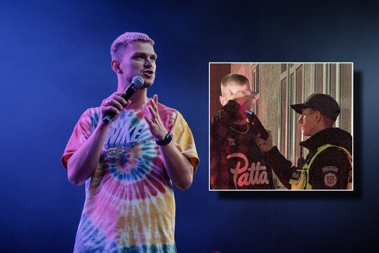 Prabilo prie vairo girtas pričiuptas komikas Markas Žukauskas: „Turiu pasisakyti“