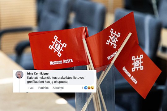„Nemuno aušros“ narė įsisiautėjo feisbuke: Lietuvai palinkėjo okupacijos