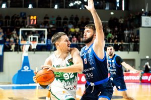 Trenerio T. Masiulio debiutas LKL vainikuotas „Žalgirio“ pergale Jonavoje be protestuojančių ištikimiausių sirgalių