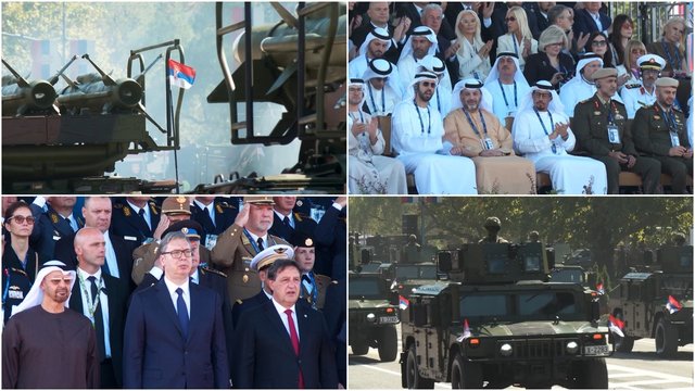 Belgrade surengtas pompastiškas karinis paradas: užfiksuotas ir meilę Rusijai deklaruojantis S. Seagalas