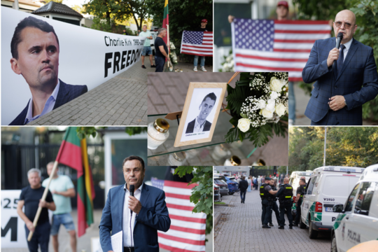 Tragiškai nužudytam Ch. Kirkui atminti skirtas renginys: tarp dalyvių – ir P. Gražulis, ir A. Orlauskas