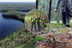 Grybavimas baigėsi košmariškai: iš painių Labanoro girios takelių išgelbėjo tik pareigūnai