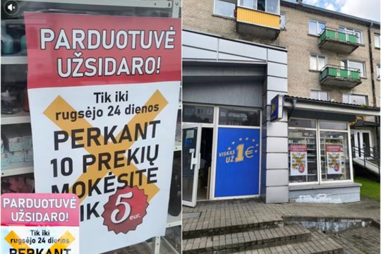 Nebeliks legendinių „Viskas už 1 eurą“ parduotuvių: verslininkė jau turi naujų planų