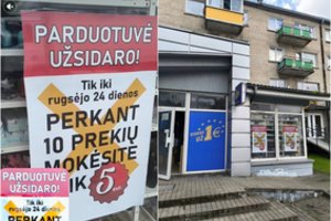 Nebeliks legendinių „Viskas už 1 eurą“ parduotuvių: verslininkė jau turi naujų planų