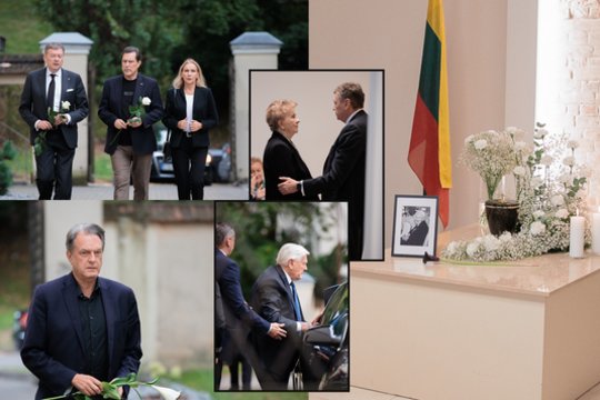 Po sunkios ligos mirusiam filantropui R. Vizgirdai tartas paskutinis sudie: atvyko ir V. Adamkus