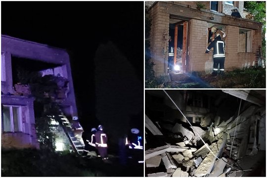 Kraupi paieškų atomazga netoli Rietavo: namo griuvėsiuose rastas dingusio vyro kūnas